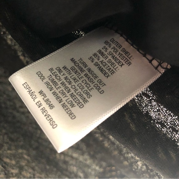 JM collection black long sleeve gold metallic open front cardigan - Picture 14 of 14